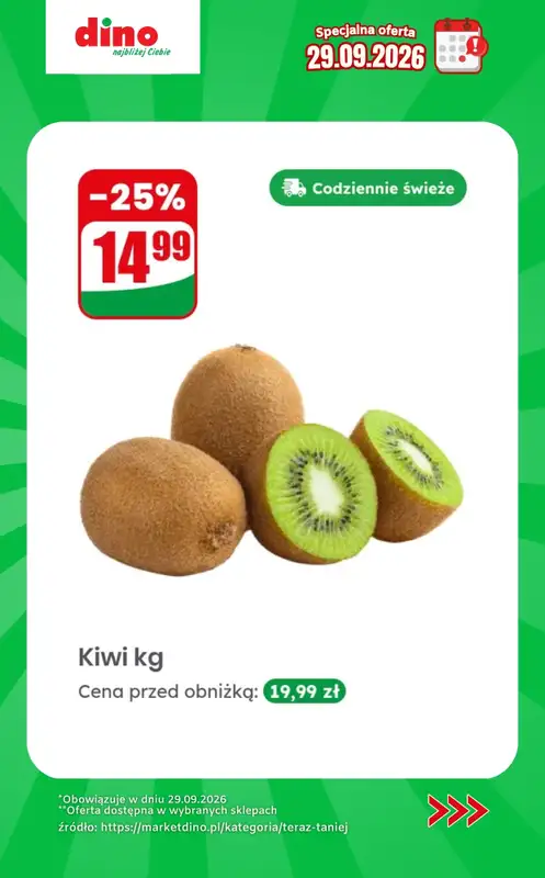 Dino - gazetka promocyjna Specjalna oferta na 29.09.2026 - promocje spoza gazetki od wtorku 29.09 do wtorku 29.09 - strona 7