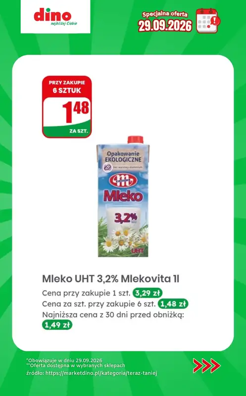 Dino - gazetka promocyjna Specjalna oferta na 29.09.2026 - promocje spoza gazetki   - strona 3