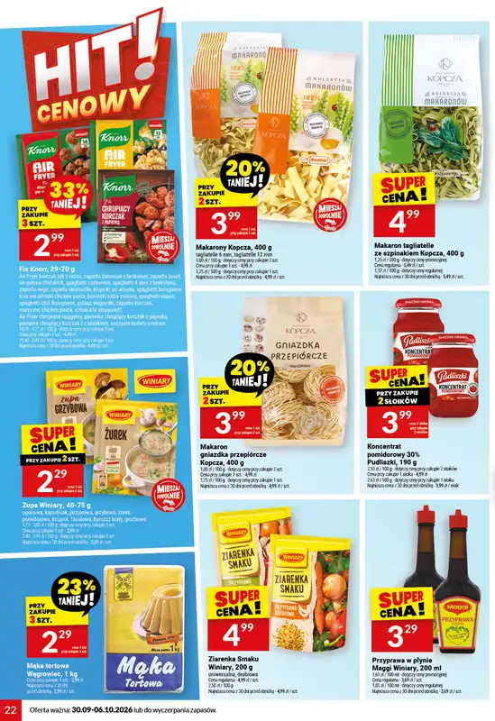 Twój Market - gazetka promocyjna Gazetka od środy 30.09 do wtorku 06.10 - strona 22