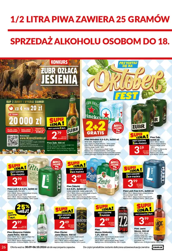 Twój Market - gazetka promocyjna Gazetka od środy 30.09 do wtorku 06.10 - strona 26