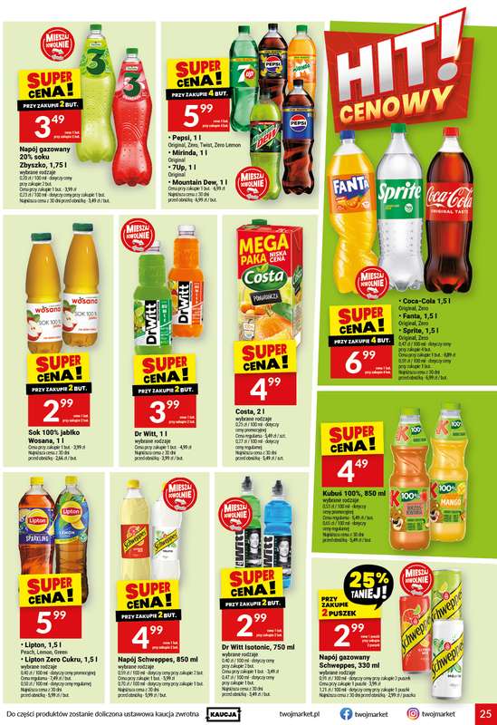 Twój Market - gazetka promocyjna Gazetka od środy 30.09 do wtorku 06.10 - strona 25
