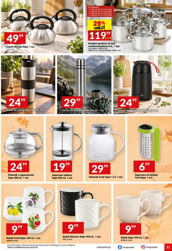 Twój Market - gazetka promocyjna Gazetka od środy 30.09 do wtorku 06.10 - strona 31
