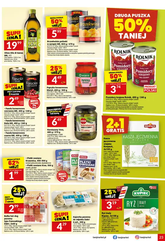 Twój Market - gazetka promocyjna Gazetka od środy 30.09 do wtorku 06.10 - strona 23