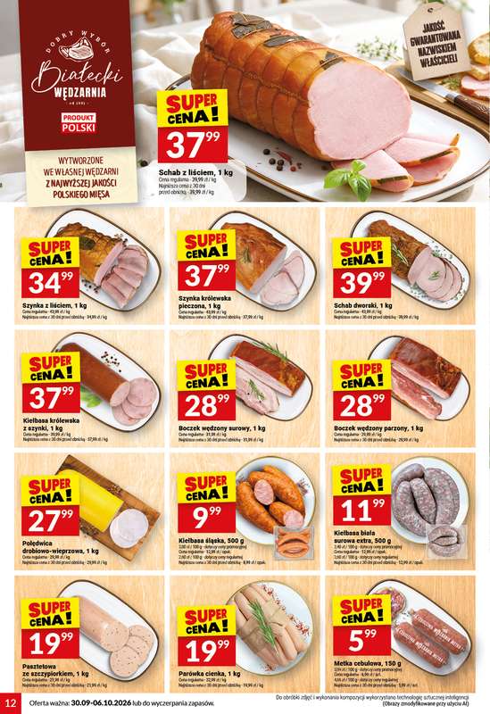 Twój Market - gazetka promocyjna Gazetka od środy 30.09 do wtorku 06.10 - strona 12