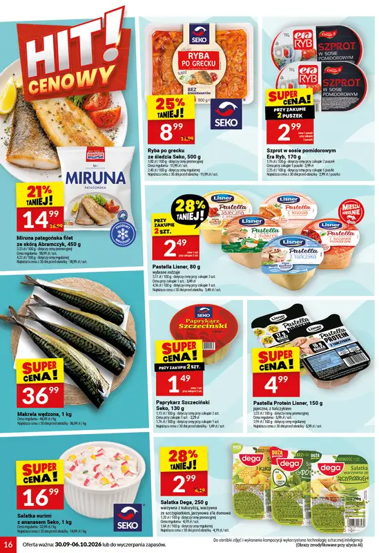 Twój Market - gazetka promocyjna Gazetka od środy 30.09 do wtorku 06.10 - strona 16