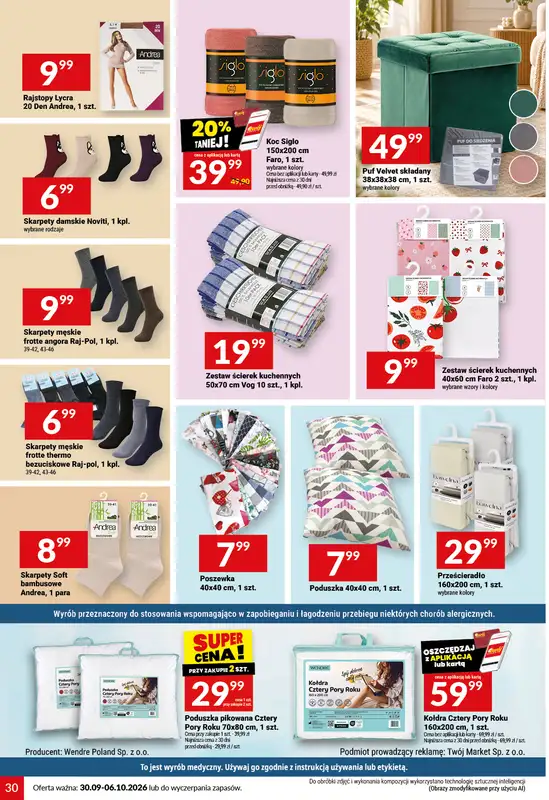 Twój Market - gazetka promocyjna Gazetka od środy 30.09 do wtorku 06.10 - strona 30