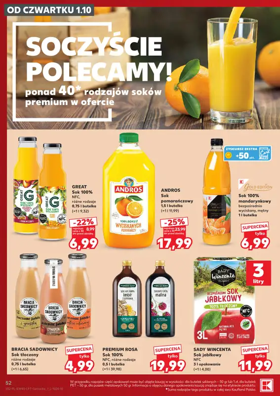 Kaufland - gazetka promocyjna Gazetka Tygodnia od czwartku 01.10 do środy 07.10 - strona 52