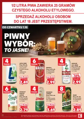Kaufland - gazetka promocyjna Gazetka Tygodnia od czwartku 01.10 do środy 07.10 - strona 54
