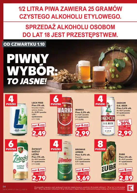 Kaufland - gazetka promocyjna Gazetka Tygodnia od czwartku 01.10 do środy 07.10 - strona 54