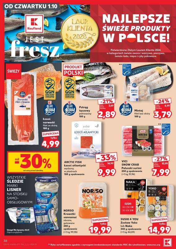 Kaufland - gazetka promocyjna Gazetka Tygodnia od czwartku 01.10 do środy 07.10 - strona 38