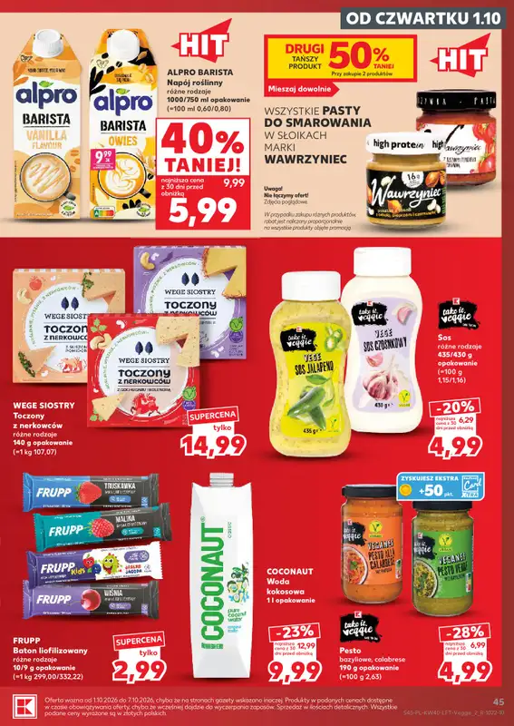 Kaufland - gazetka promocyjna Gazetka Tygodnia od czwartku 01.10 do środy 07.10 - strona 45