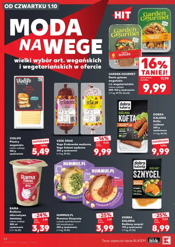 Kaufland - gazetka promocyjna Gazetka Tygodnia od czwartku 01.10 do środy 07.10 - strona 44