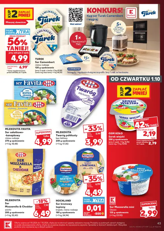 Kaufland - gazetka promocyjna Gazetka Tygodnia od czwartku 01.10 do środy 07.10 - strona 43