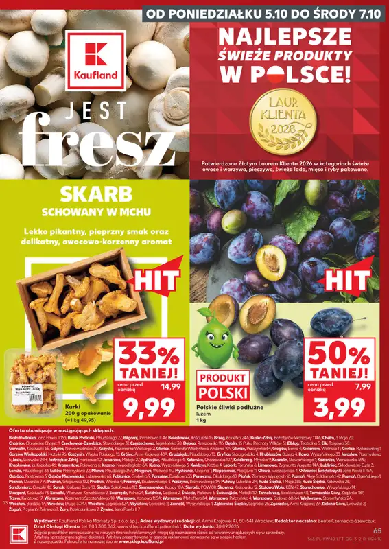 Kaufland - gazetka promocyjna Gazetka Tygodnia od czwartku 01.10 do środy 07.10 - strona 65