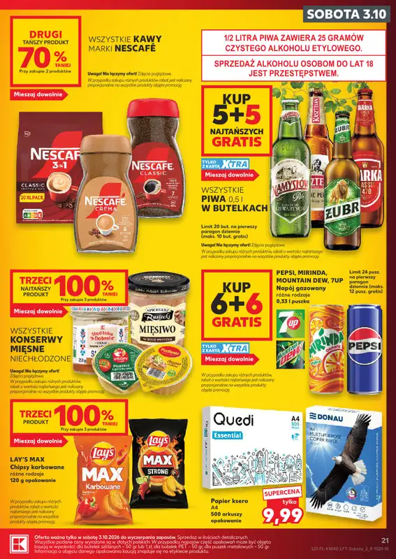 Kaufland - gazetka promocyjna Gazetka Tygodnia od czwartku 01.10 do środy 07.10 - strona 21