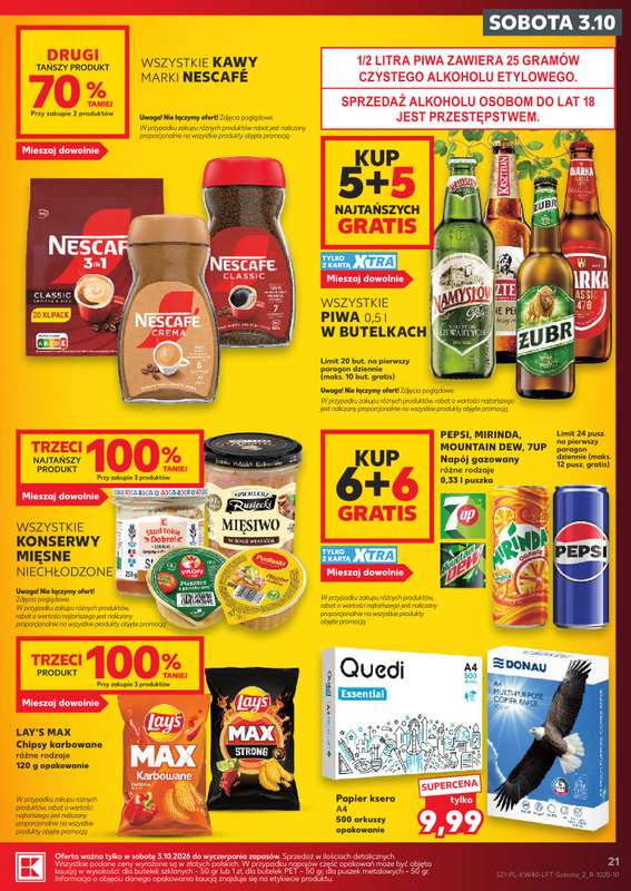 Kaufland - gazetka promocyjna Gazetka Tygodnia od czwartku 01.10 do środy 07.10 - strona 21