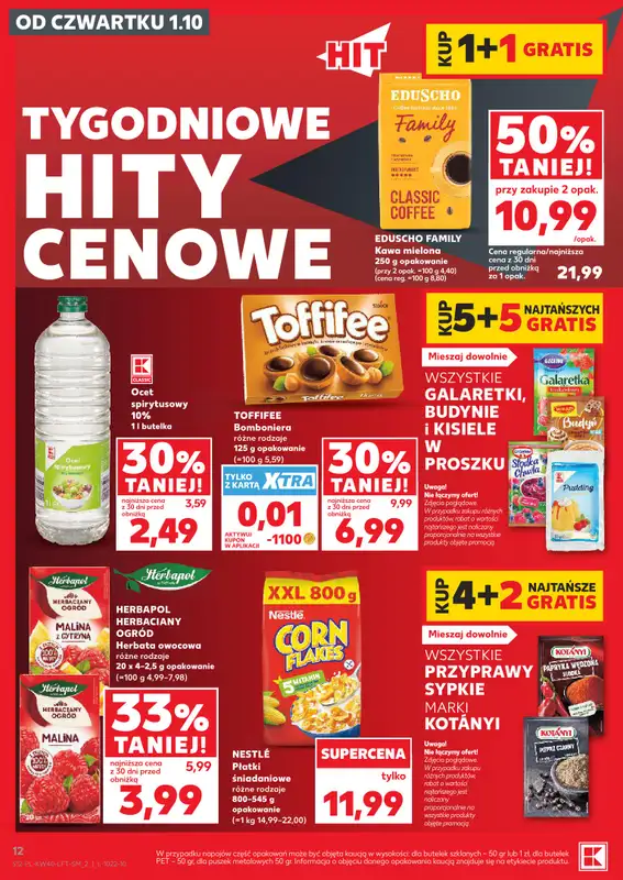 Kaufland - gazetka promocyjna Gazetka Tygodnia od czwartku 01.10 do środy 07.10 - strona 12