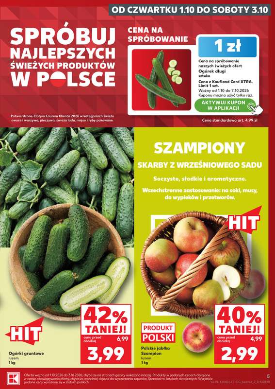 Kaufland - gazetka promocyjna Gazetka Tygodnia od czwartku 01.10 do środy 07.10 - strona 5