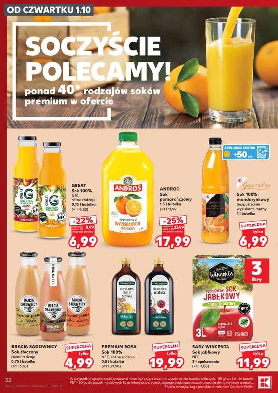 Kaufland - gazetka promocyjna Gazetka Tygodnia od czwartku 01.10 do środy 07.10 - strona 52