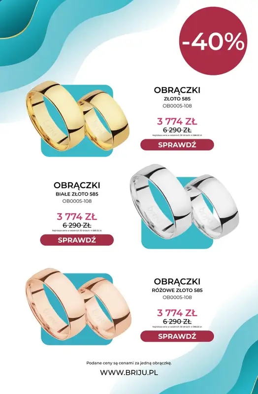 Briju - gazetka promocyjna Targi ślubne od wtorku 29.09 do czwartku 15.10 - strona 9