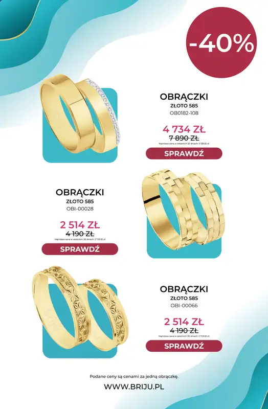 Briju - gazetka promocyjna Targi ślubne od wtorku 29.09 do czwartku 15.10 - strona 13