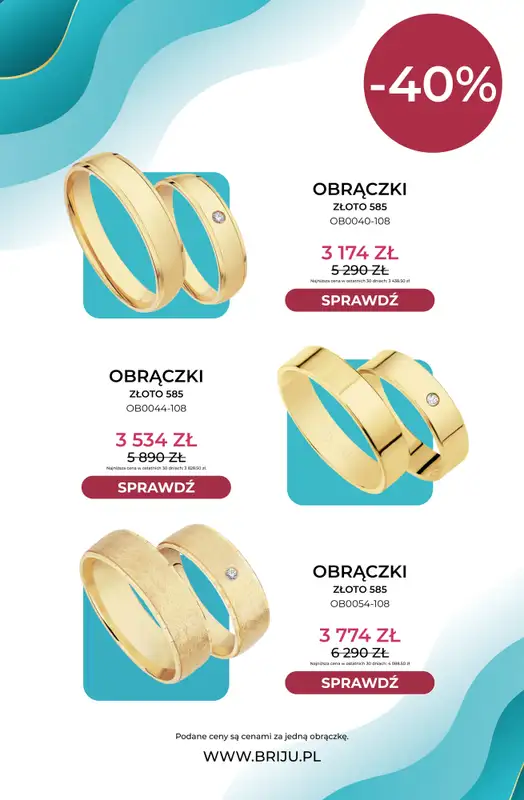 Briju - gazetka promocyjna Targi ślubne od wtorku 29.09 do czwartku 15.10 - strona 14