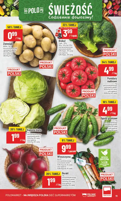 POLOmarket - gazetka promocyjna Gazetka od środy 30.09 do wtorku 06.10 - strona 19
