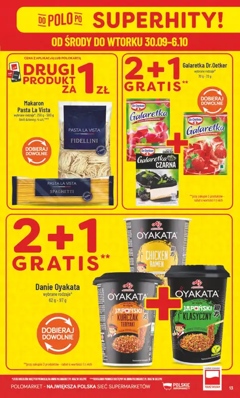 POLOmarket - gazetka promocyjna Gazetka od środy 30.09 do wtorku 06.10 - strona 13
