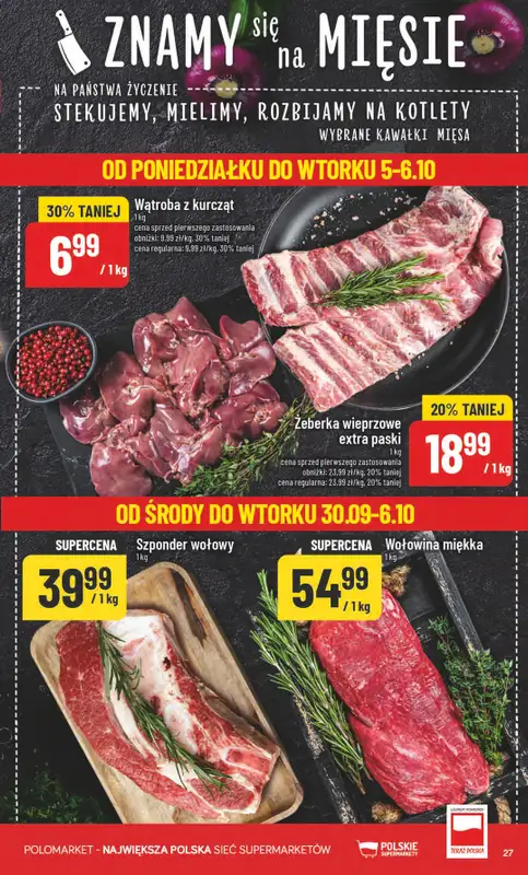 POLOmarket - gazetka promocyjna Gazetka od środy 30.09 do wtorku 06.10 - strona 27