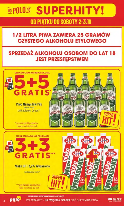 POLOmarket - gazetka promocyjna Gazetka od środy 30.09 do wtorku 06.10 - strona 2