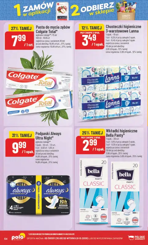 POLOmarket - gazetka promocyjna Gazetka od środy 30.09 do wtorku 06.10 - strona 54
