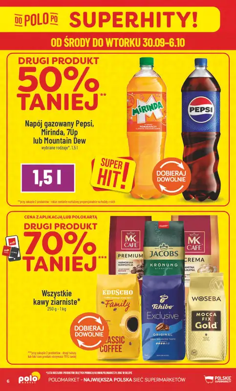 POLOmarket - gazetka promocyjna Gazetka od środy 30.09 do wtorku 06.10 - strona 6