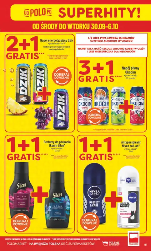 POLOmarket - gazetka promocyjna Gazetka od środy 30.09 do wtorku 06.10 - strona 15