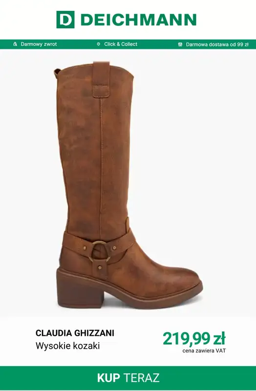 Deichmann - gazetka promocyjna Wysokie kozaki od wtorku 29.09  - strona 4