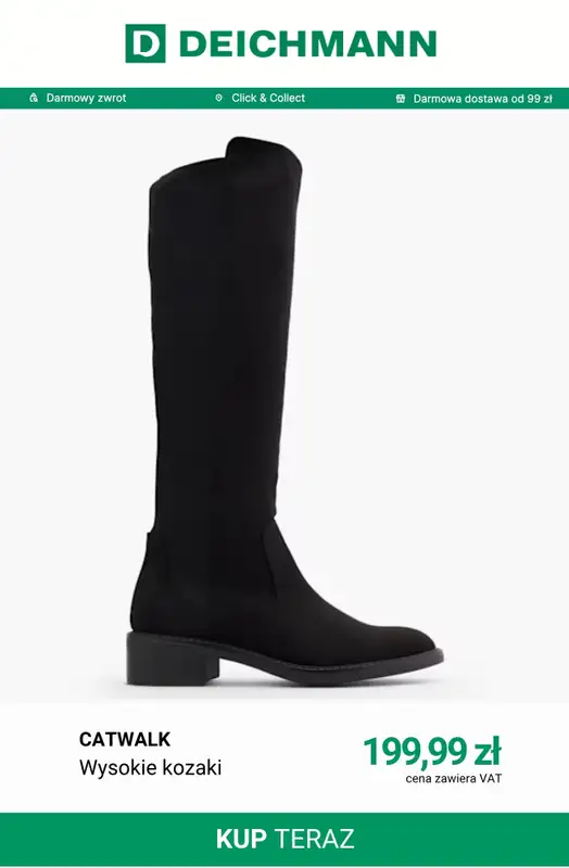 Deichmann - gazetka promocyjna Wysokie kozaki od wtorku 29.09  - strona 14