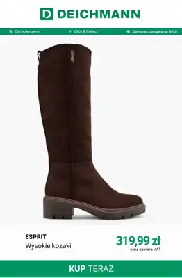 Deichmann - gazetka promocyjna Wysokie kozaki od wtorku 29.09  - strona 12