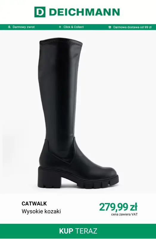 Deichmann - gazetka promocyjna Wysokie kozaki od wtorku 29.09  - strona 10