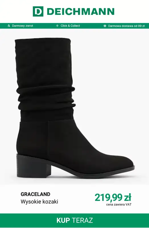 Deichmann - gazetka promocyjna Wysokie kozaki od wtorku 29.09  - strona 6