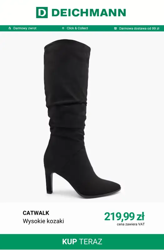 Deichmann - gazetka promocyjna Wysokie kozaki od wtorku 29.09  - strona 9