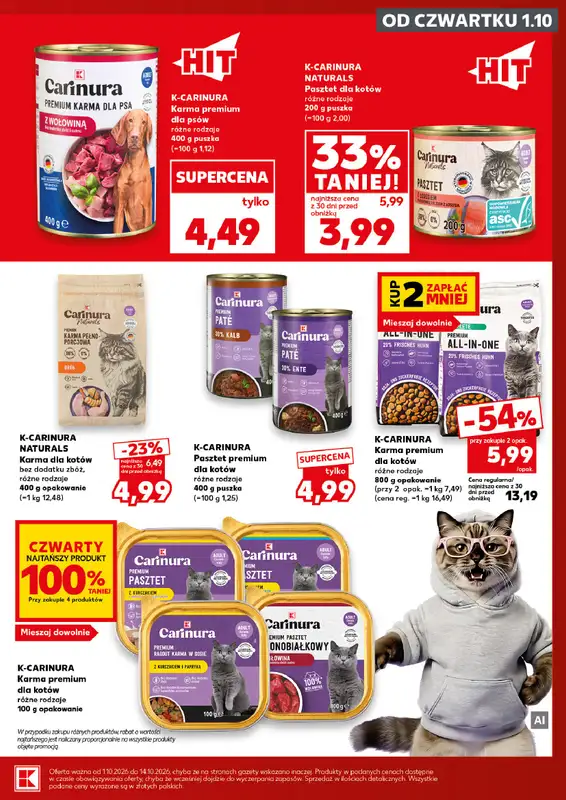 Kaufland - gazetka promocyjna Oferta Kaufland - Zwierzaki od czwartku 01.10 do środy 14.10 - strona 13
