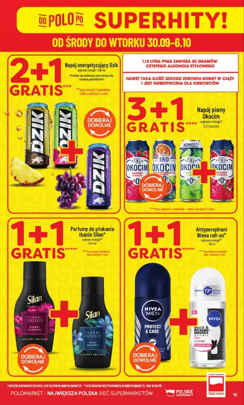 POLOmarket - gazetka promocyjna Gazetka od środy 30.09 do wtorku 06.10 - strona 15