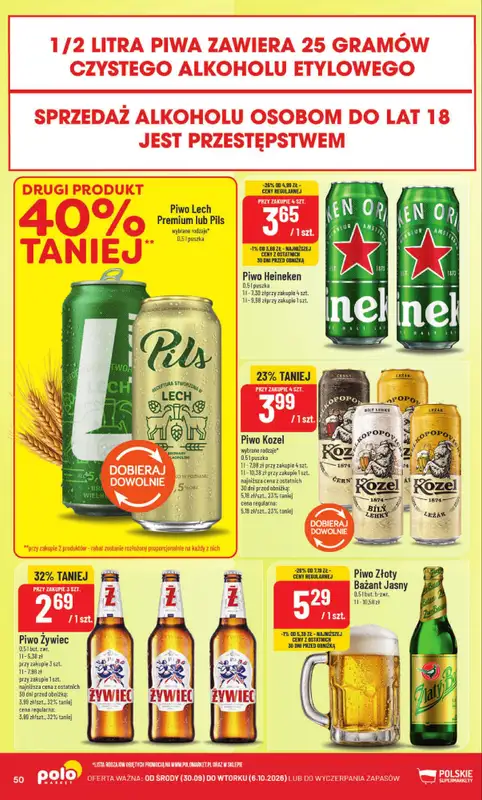 POLOmarket - gazetka promocyjna Gazetka od środy 30.09 do wtorku 06.10 - strona 50