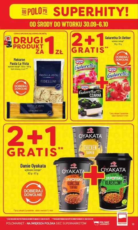 POLOmarket - gazetka promocyjna Gazetka od środy 30.09 do wtorku 06.10 - strona 13