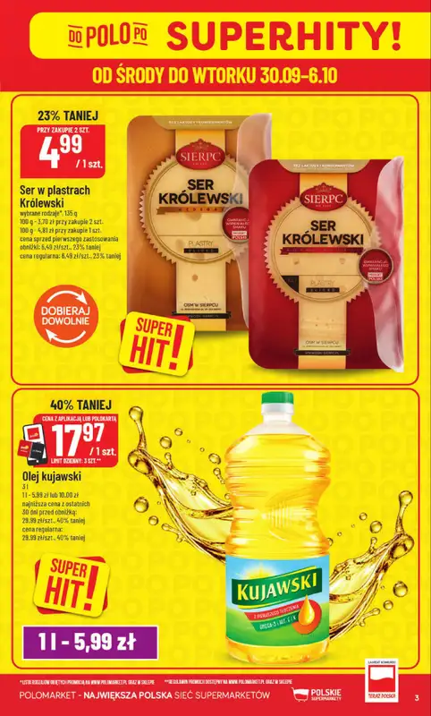 POLOmarket - gazetka promocyjna Gazetka od środy 30.09 do wtorku 06.10 - strona 3