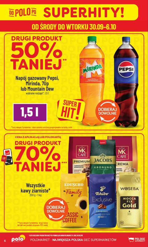 POLOmarket - gazetka promocyjna Gazetka od środy 30.09 do wtorku 06.10 - strona 6