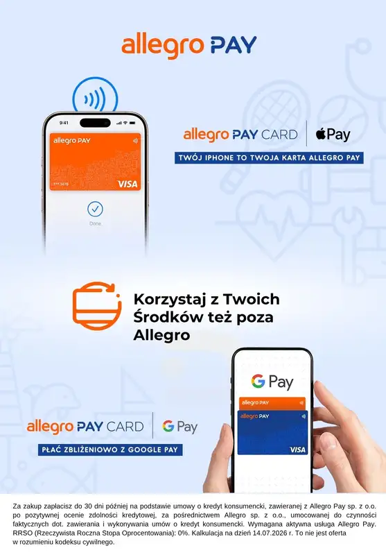 Allegro - gazetka promocyjna Allegro Pay karta - sprawdź! od wtorku 29.09 do soboty 31.10 - strona 4