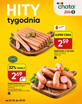 Chata Polska - gazetka promocyjna Hity tygodnia 01-07.10 od czwartku 01.10 do środy 07.10
