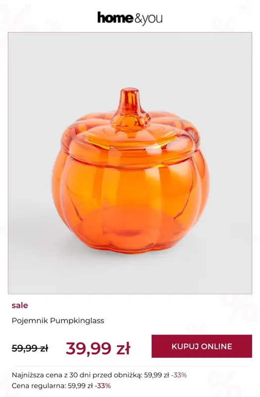 home&you - gazetka promocyjna SALE: kuchnia i jadalnia od wtorku 29.09 do poniedziałku 05.10 - strona 5