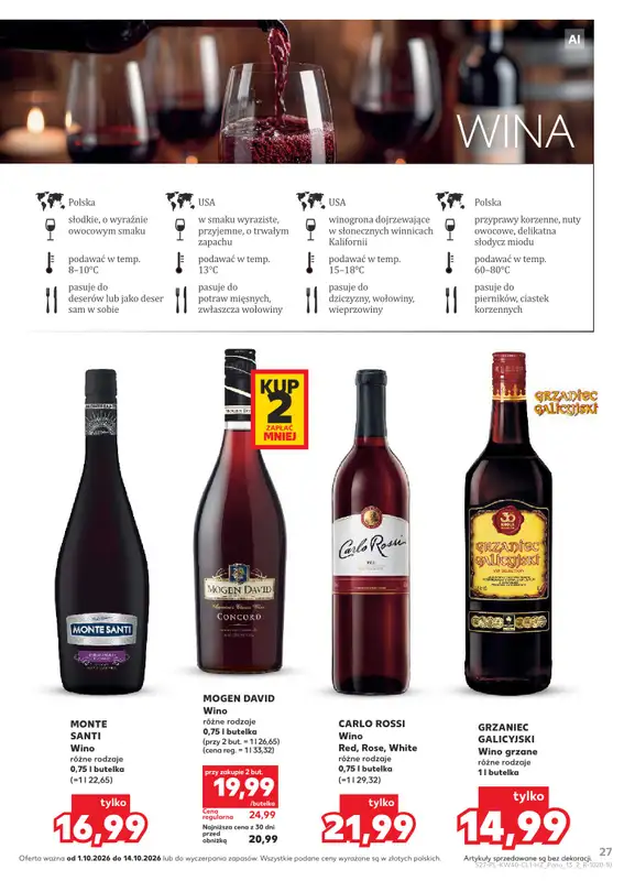 Kaufland - gazetka promocyjna Barek Kauflandu od czwartku 01.10 do środy 14.10 - strona 27