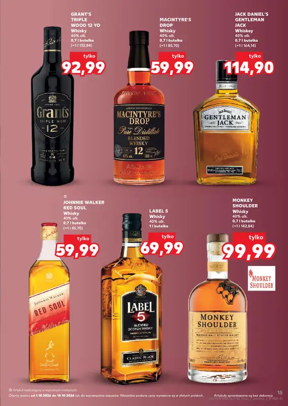 Kaufland - gazetka promocyjna Barek Kauflandu od czwartku 01.10 do środy 14.10 - strona 15